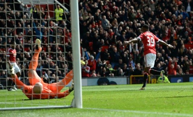 Manchester United's Marcus Rashford scored the only goal against Aston Villa at Old Traffo
