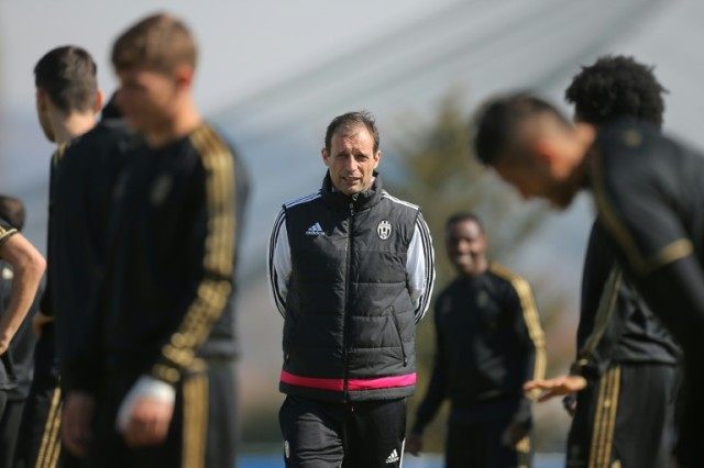 Juventus coach Massimiliano Allegri is ready to put his feet up and celebrate a record-equ