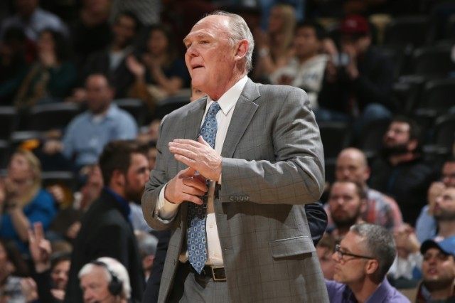 Head coach George Karl of the Sacramento Kings, pictured on February 23, 2016, is fired