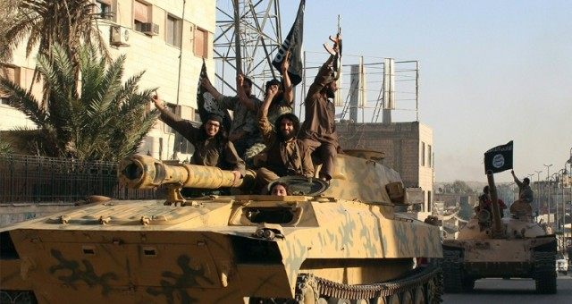 Islamic State (IS) group fighters established the capital of their self-declared caliphate in Raqa after seizing control of the northern Syrian city in 2014