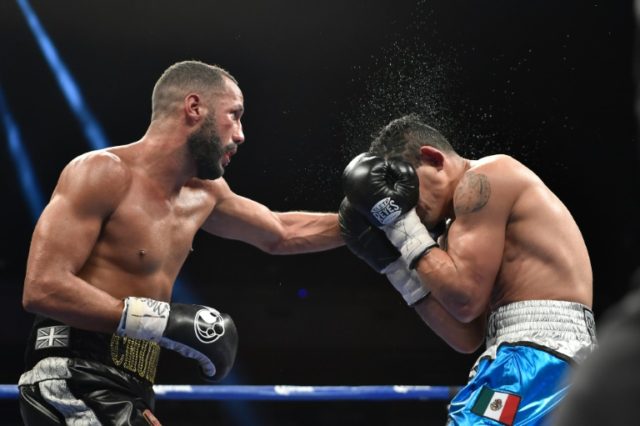 James Degale's (L) speed and accuracy made the difference against Rogelio Medina, who pres