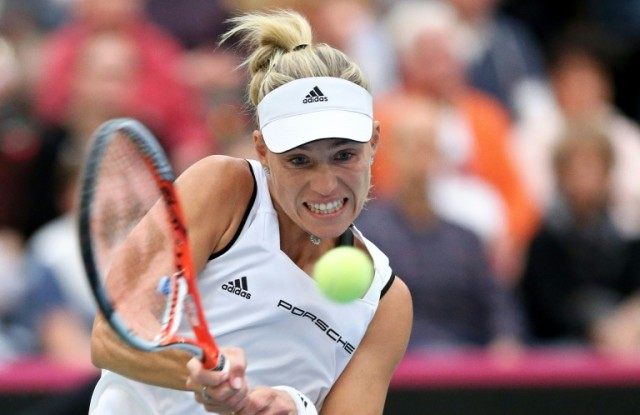 Germany's Angelique Kerber put her country 2-1 up in their Fed Cup play-off against Romani