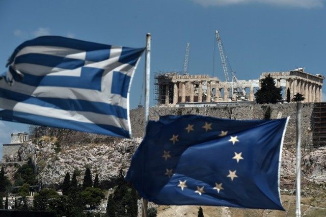 The EU said Greece's debt stood at 177 percent of gross domestic product (GDP) in 2015 --