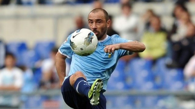Lazio's midfielder Cristian Brocchi, in action on March 25, 2012, took over at the embattl