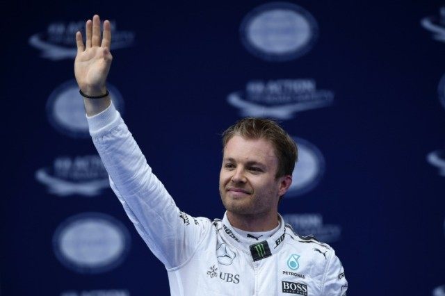 Mercedes driver Nico Rosberg will start the Chinese Grand Prix in Shanghai on pole positio