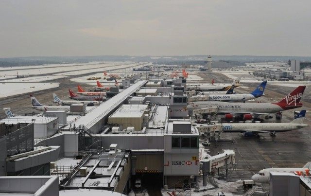Police arrested one man at Gatwick Airport after three others were arrested in Birmingham