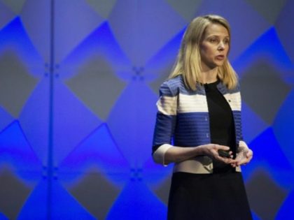 Yahoo President and CEO Marissa Mayer, pictured on February 18, 2016, said the company has