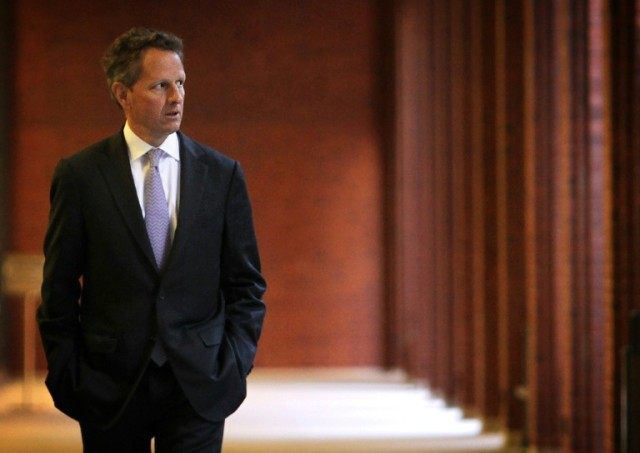 Timothy Geithner is one of eight former US Treasury secretaries to back the case for Brita