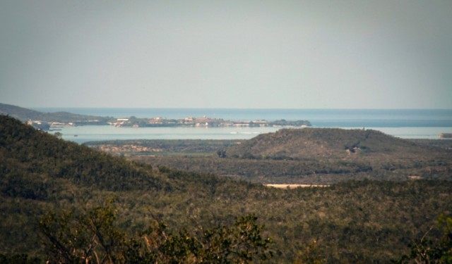 Part of the US Guantanamo Bay Naval Base is seen from La Gobernadora viewpoint in Guantana