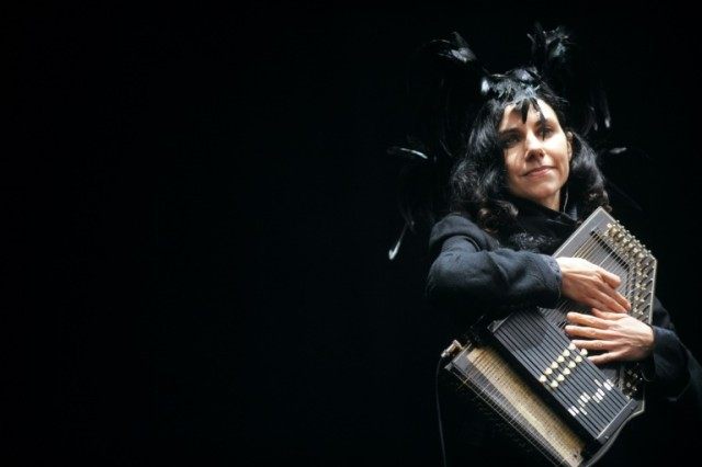 British singer PJ Harvey performs on the stage of the 20th edition of the Vieilles Charrue