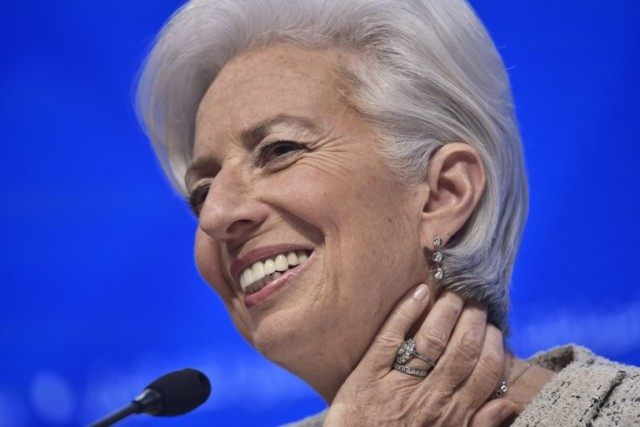International Monetary Fund Managing Director Christine Lagarde called the risk that Brita