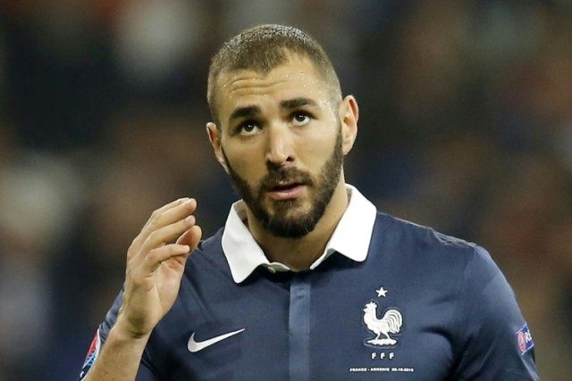 France's forward Karim Benzema, pictured on October 8, 2015, revealed on Twitter that he w