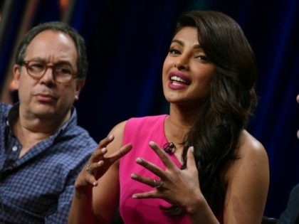 Executive producer Mark Gordon, from left, actress Priyanka Chopra, and writer/executive p