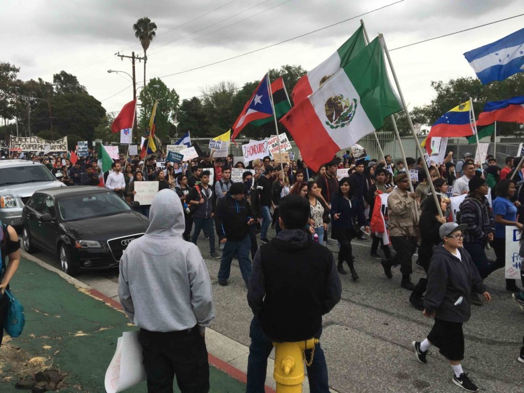 Bernie Sanders protest at Hillary Clinton rally (Daniel Nussbaum / Breitbart News)