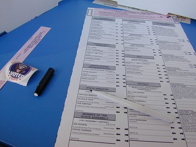 California ballot (Dawn Endico / Flickr / CC)