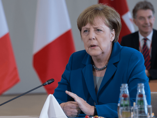 HANOVER, GERMANY - APRIL 25: German Chancellor Angela Merkel meets with European leaders a