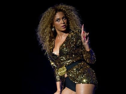 GLASTONBURY, ENGLAND - JUNE 26: Beyonce performs live on the pyramid stage during the Glastonbury Festival at Worthy Farm, Pilton on June 26, 2011 in Glastonbury, England. The festival, which started in 1970 when several hundred hippies paid 1 GBP to attend, has grown into Europe's largest music festival attracting …