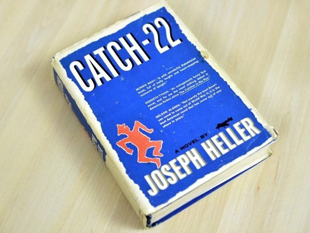 An early edition of Joseph Heller's novel 'Catch-22' is seen in Washington