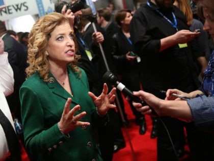 Representative Debbie Wasserman Schultz (D-FL 23rd District) and chair of the Democratic National Committee (DNC) on January 17, 2016 in Charleston, South Carolina.