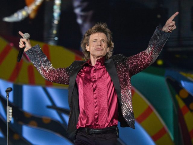 British singer and frontman of rock band The Rolling Stones Mick Jagger performs during a