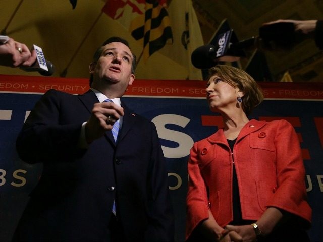 Republican presidential candidate Sen. Ted Cruz (R-TX) and his Vice Presidential candidate