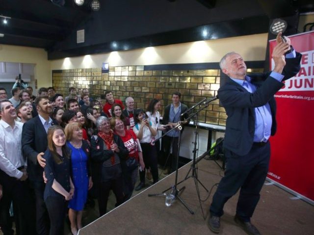 Jeremy Corbyn Attends Student Voter Registration Rally