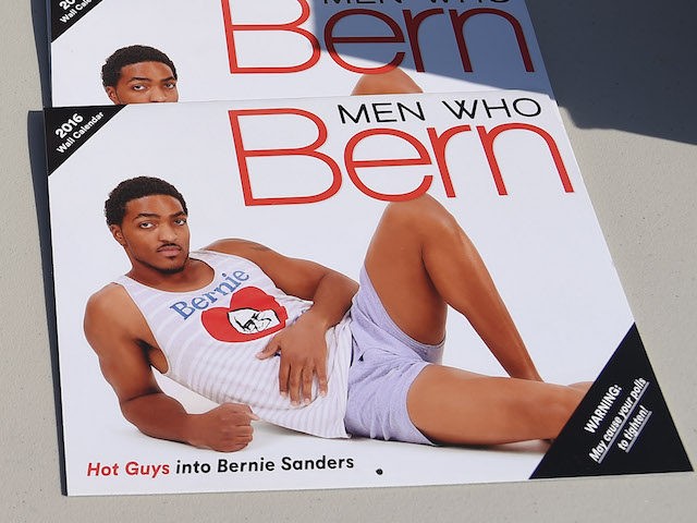 "Men Who Bern," a calendar featuring "hot guys into Bernie Sanders", i