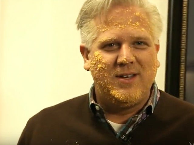 Image result for Picture of Glenn Beck with cheetos all over his face