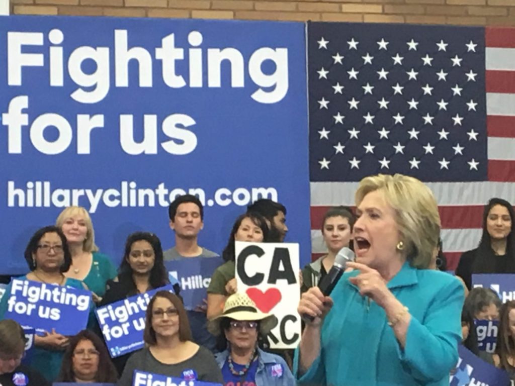 Hillary Clinton rally (Daniel Nussbaum / Breitbart News)