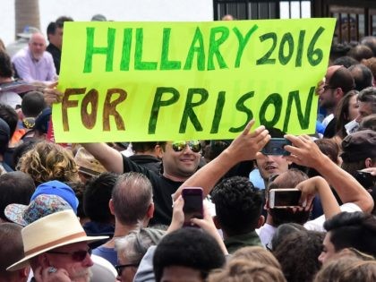 Hillary for Prison (Mark Ralston / AFP / Getty)