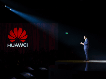 CEO of Consumer Business Group of Chinese tech company Huawei, Richard Yu, addresses the a