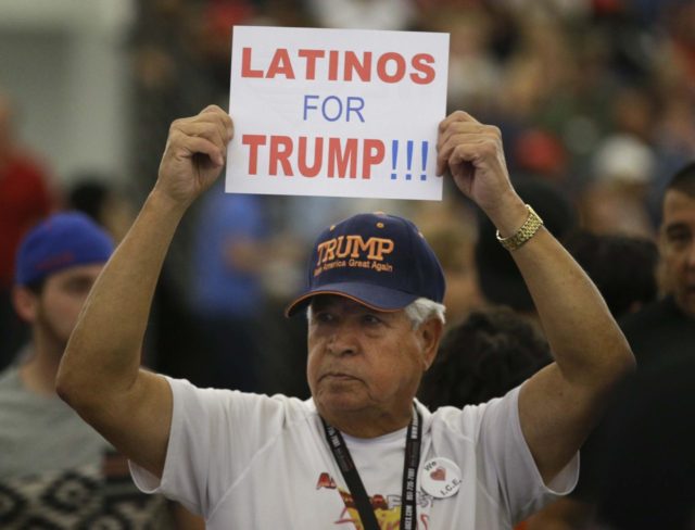 Latinos for Donald Trump in Anaheim (Associated Press)