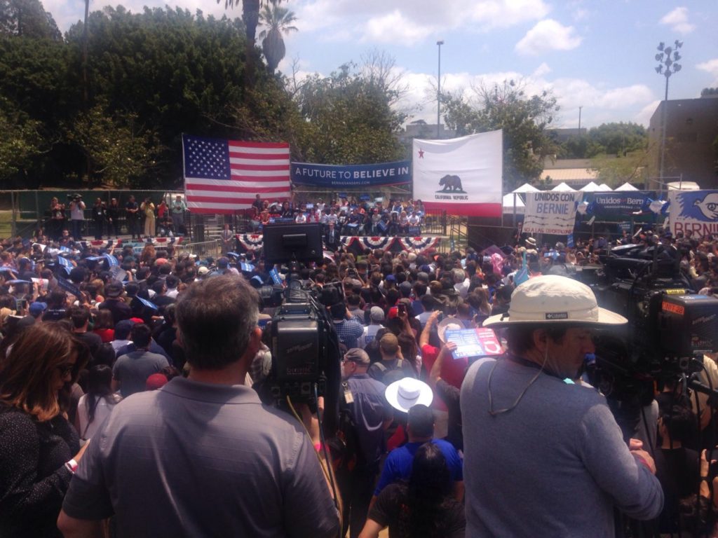 Lincoln Park rally in East L.A. (Adelle Nazarian / Breitbart News)