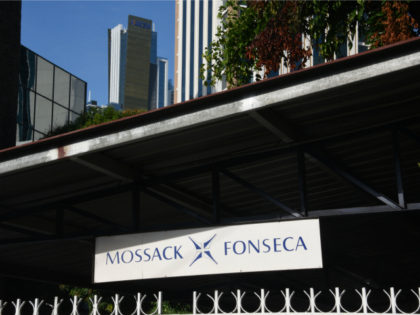 PANAMA, Panama City : View of the facade of the building where Panama-based Mossack Fonseca law firm offices are in Panama City, on May 9, 2016. The International Consortium of Investigative Journalists (ICIJ) is to release the documents in a searchable database at 1800 GMT on Monday accessible to the …