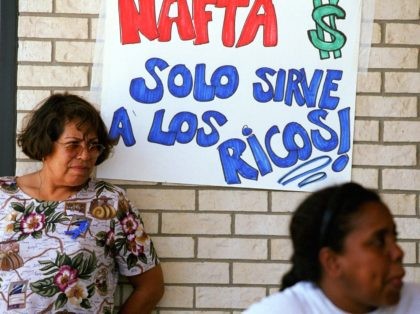 NAFTA protest (Joe Raedle / Getty)