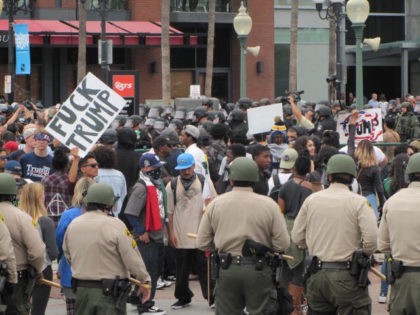 San Diego anti-Trump riot (Michelle Moons / Breitbart News)