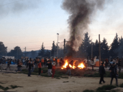 Migrants rioted at Idomeni in Greece