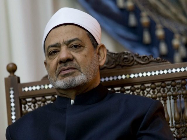 Egyptian Grand Imam of al-Azhar, Sheikh Ahmed al-Tayeb meets with French Prime Minister Ma