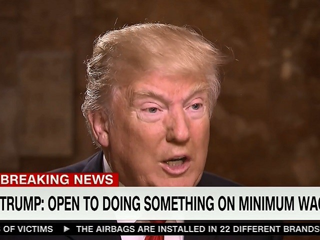 Trump: 'Looking At' Minimum Wage, 'I'm Very Different From Most ...