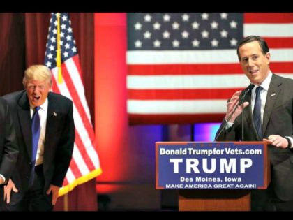 Trump, Santorum AP Harnick
