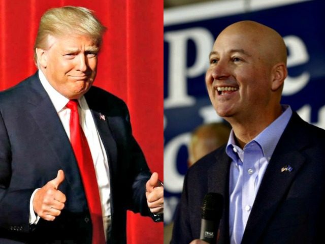 Trump and Gov Pete Ricketts AP