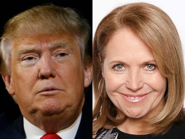 Donald Trump and Katie Couric