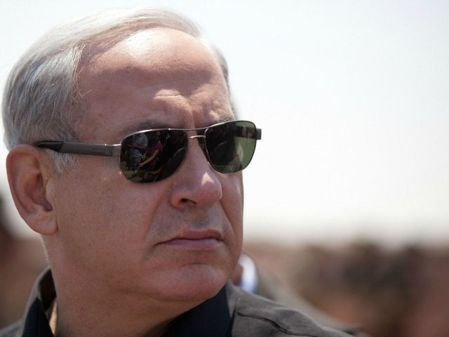 Israeli Prime Minister Benjamin Netanyahu visits an Israeli military base on the Israeli s
