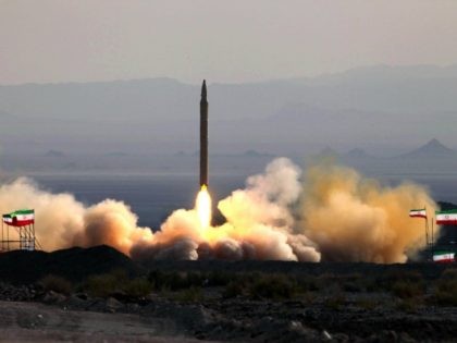 A picture taken on August 20, 2010 shows the test firing at an undisclosed location in Iran of a surface-to-surface Qiam missile, entirely designed and built domestically and powered by liquid fuel according to Defence Minister Ahmad Vahidi, a day before the Islamic republic was due to launch its Russian-built …