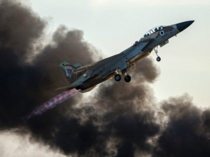 Israeli fighter jets targeted a Hamas "military target" in northern Gaza on Monday in resp