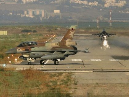 Israeli warplanes land after taking part in mission in Lebanon from Ramat David air force