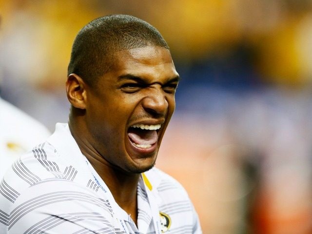 Michael Sam of the SEC Championship game at the Georgia Dome on December 6, 2014 in Atlant