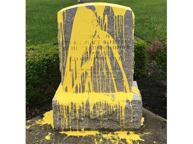 OH Police Memorial Vandalized Ahead of National Peace Officers Memorial Day