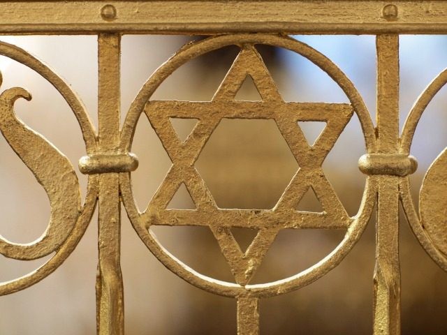 A Star of David is visible among the ornamentation at the Brodyer Synagogue at the ordination of new Rabbis Shlomo Afanasev and Moshe Baumel on August 30, 2010 in Leipzig, Germany.