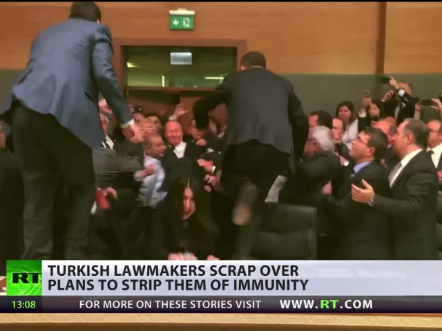 Fistfight Erupts in Turkish Parliament over Constitutional Changes